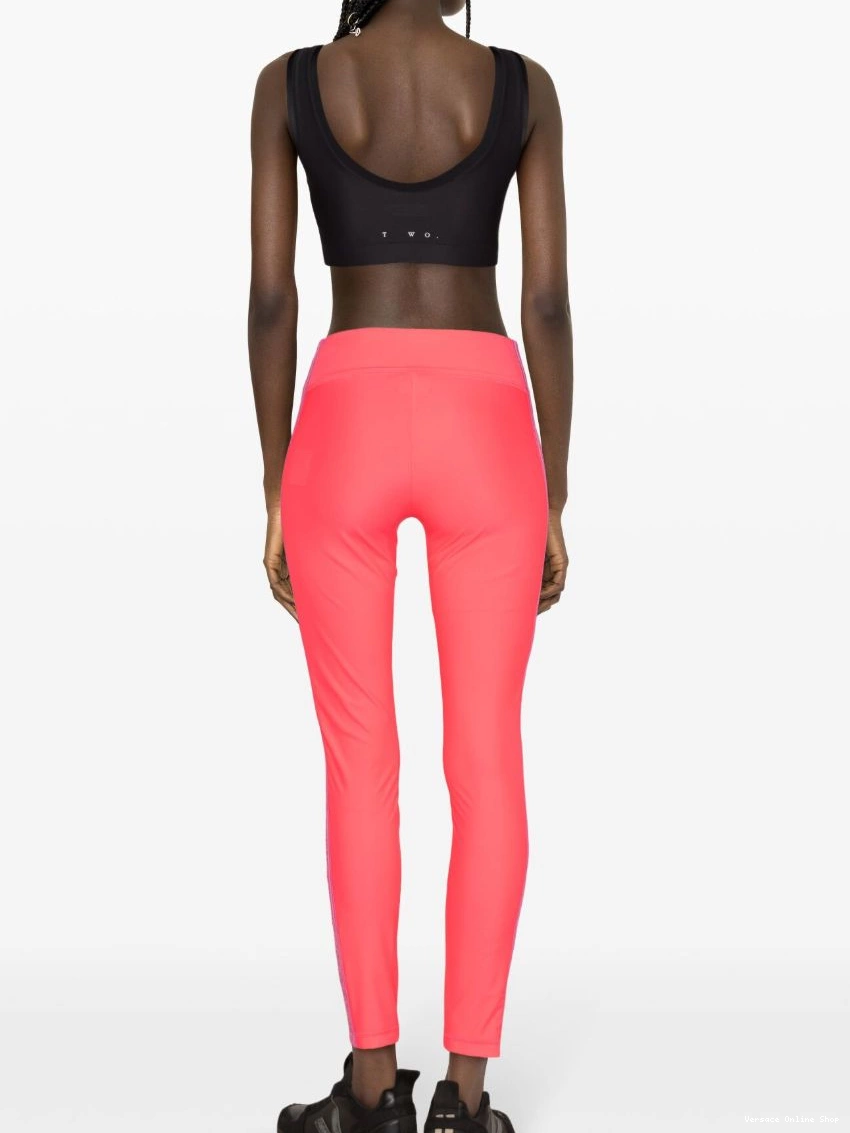 Cheap Couture cropped Women leggings logo-tape Versace Jeans 0325
